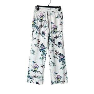 Chic Floral Wide Leg Women's Pants